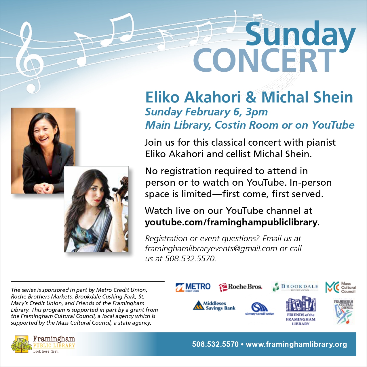 Sunday Concert: Eliko Akahori & Michal Shein thumbnail Photo