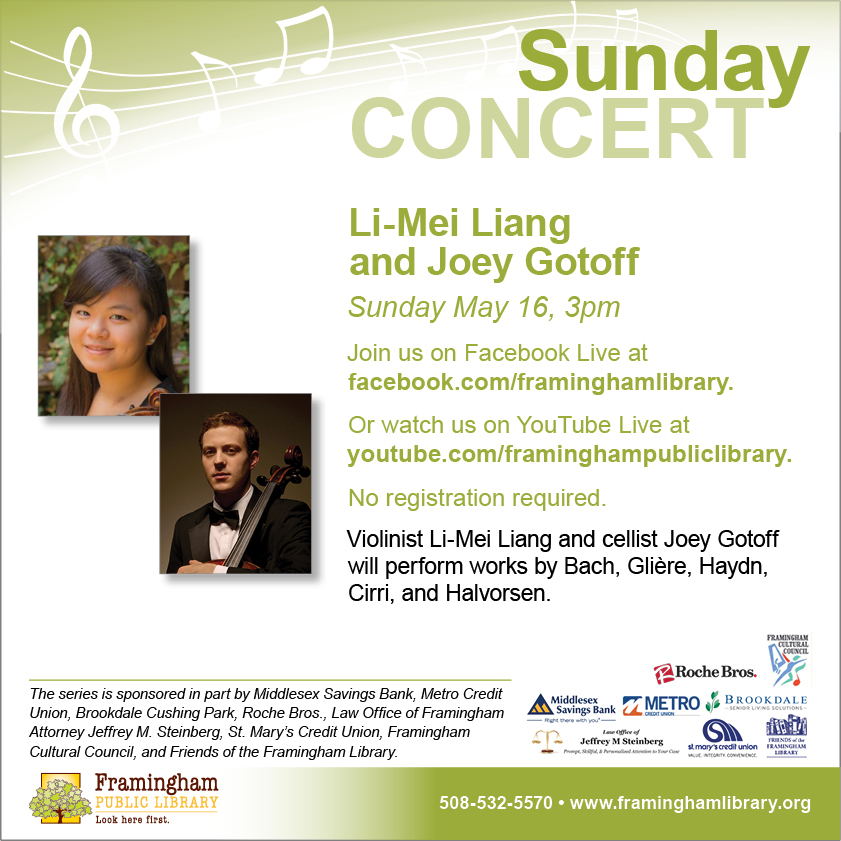Sunday Classical Concert: Li-Mei Liang and Joey Gotoff thumbnail Photo