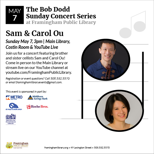 Bob Dodd Sunday Concert Series: Sam & Carol Ou thumbnail Photo