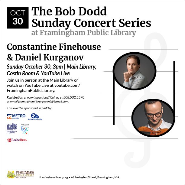 The Bob Dodd Sunday Concert Series @ FPL:  Constantine Finehouse and Daniel Kurganov thumbnail Photo