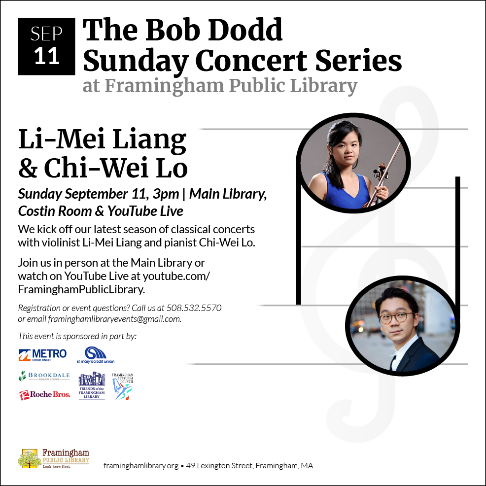 The Bob Dodd Sunday Concert Series at FPL: Li-Mei Liang & Chi-Wei Lo thumbnail Photo