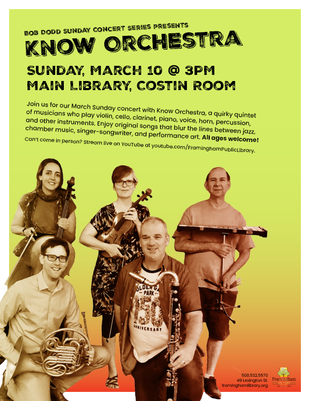 Bob Dodd Sunday Concert Series: Know Orchestra thumbnail Photo