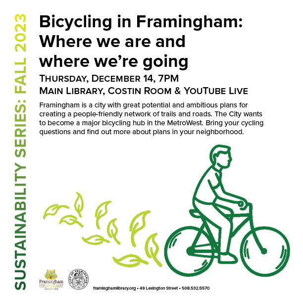 Sustainability Series: Bicycling in Framingham thumbnail Photo