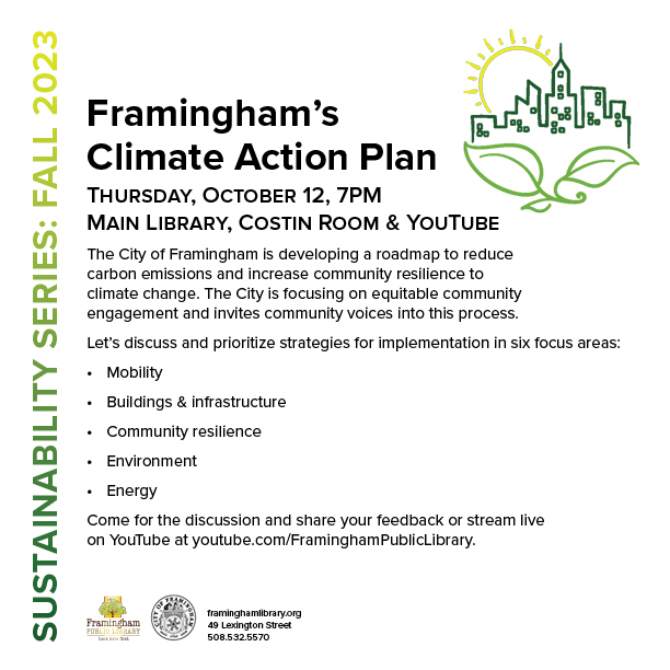 Sustainability Series: Framingham’s Climate Action Plan thumbnail Photo