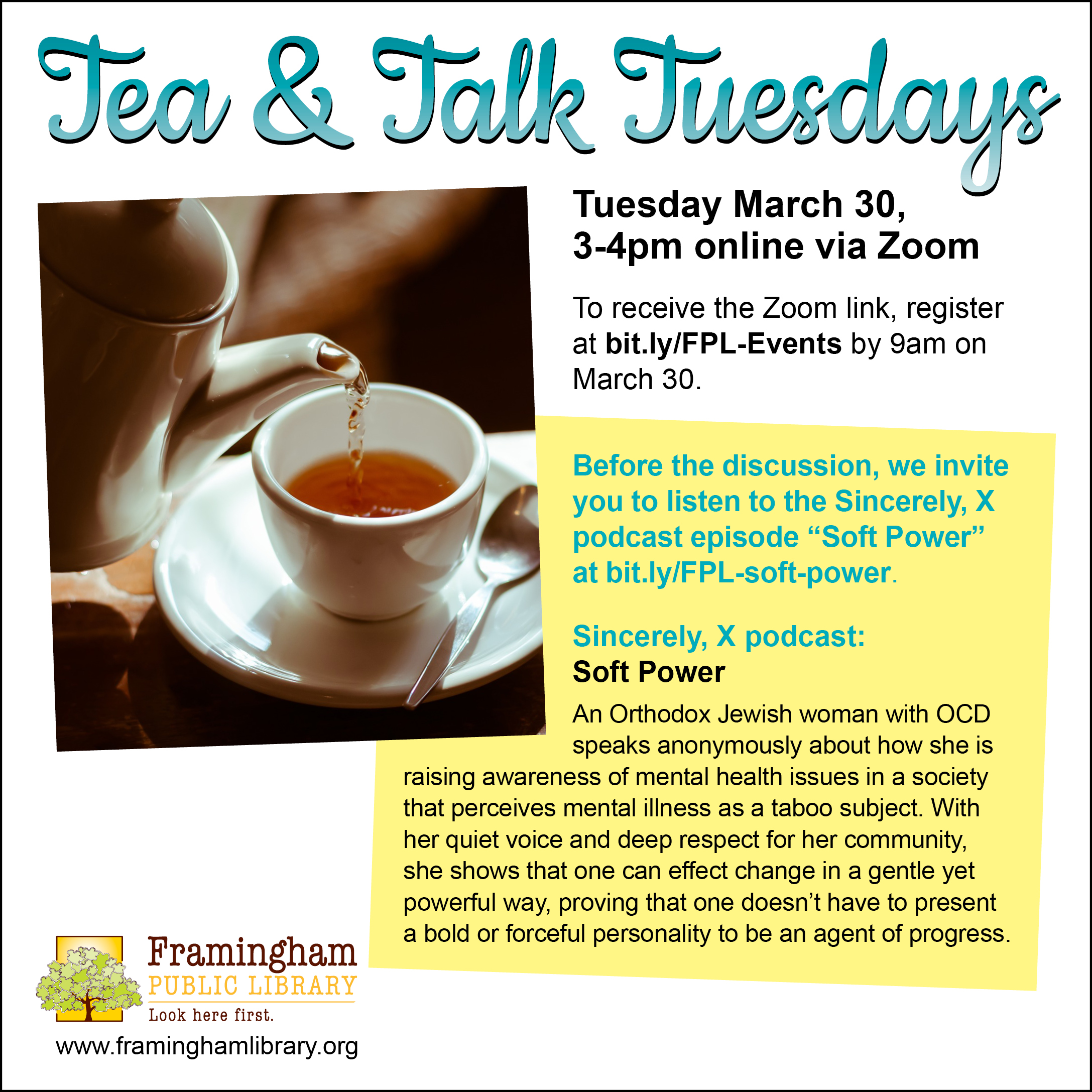 Tea and Talk Tuesdays: Sincerely, X: Soft Power thumbnail Photo