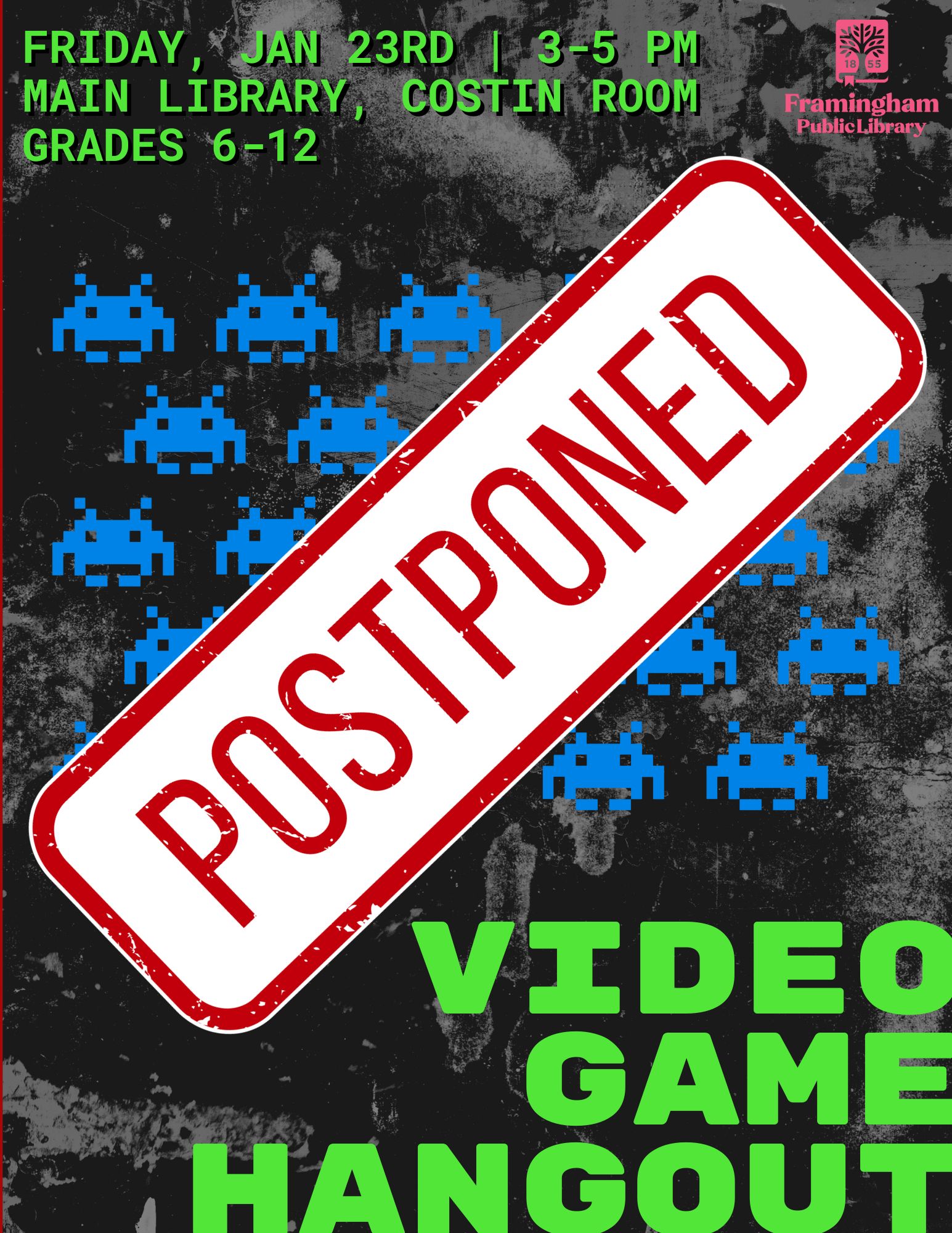 Video Game Hangout  - POSTPONED TO 1/23 thumbnail Photo