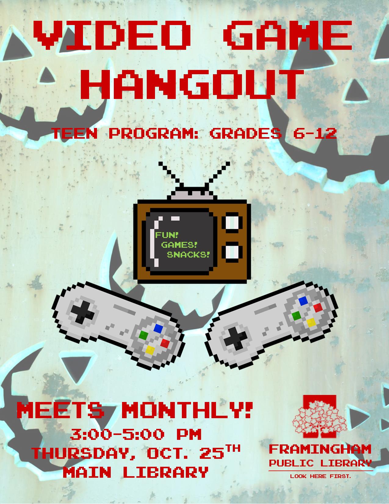 Video Game Hangout October thumbnail Photo