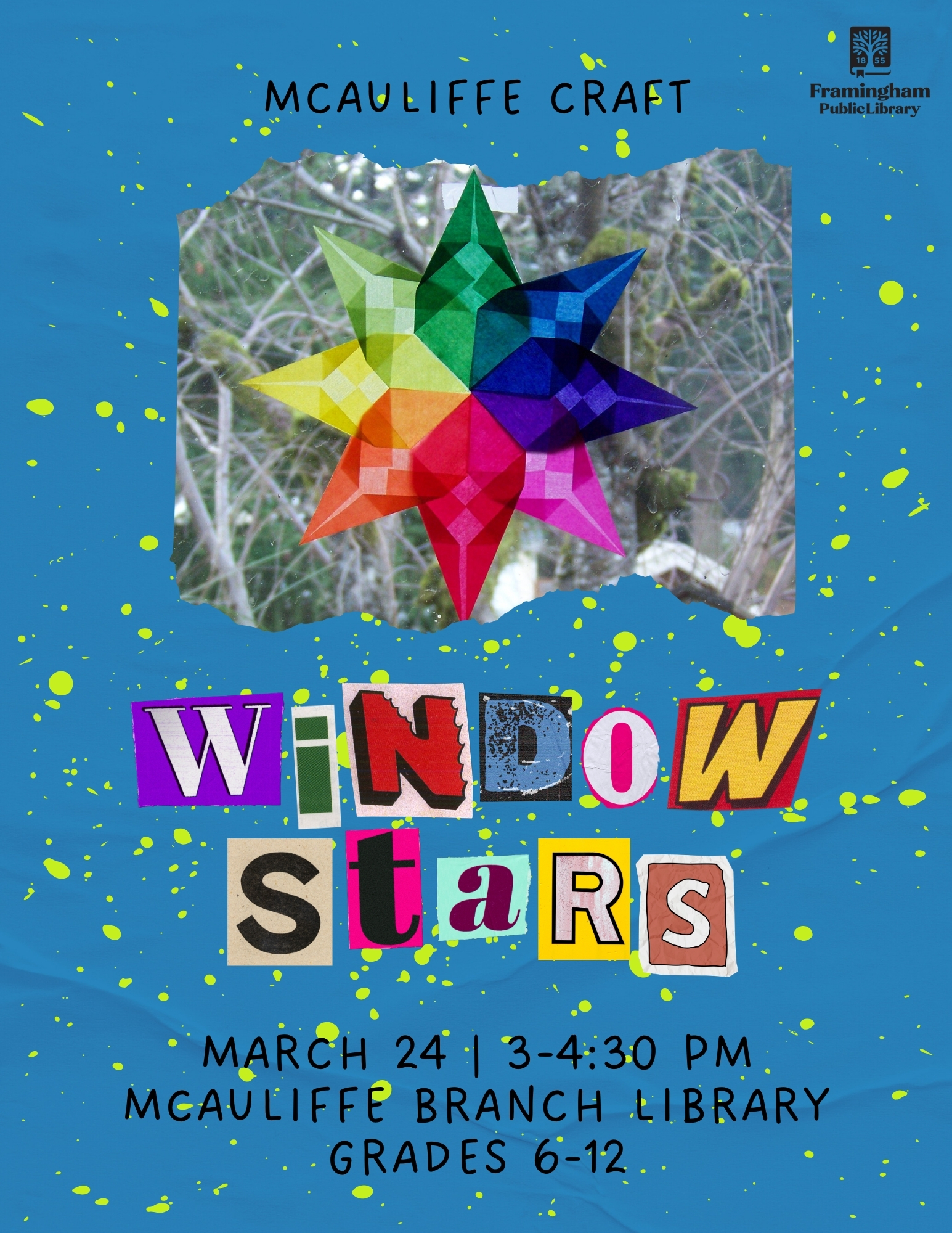 McAuliffe Teen Craft: Window Stars thumbnail Photo