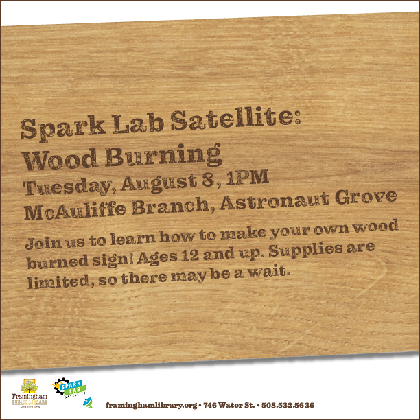 Spark Lab Satellite: Wood Burning thumbnail Photo
