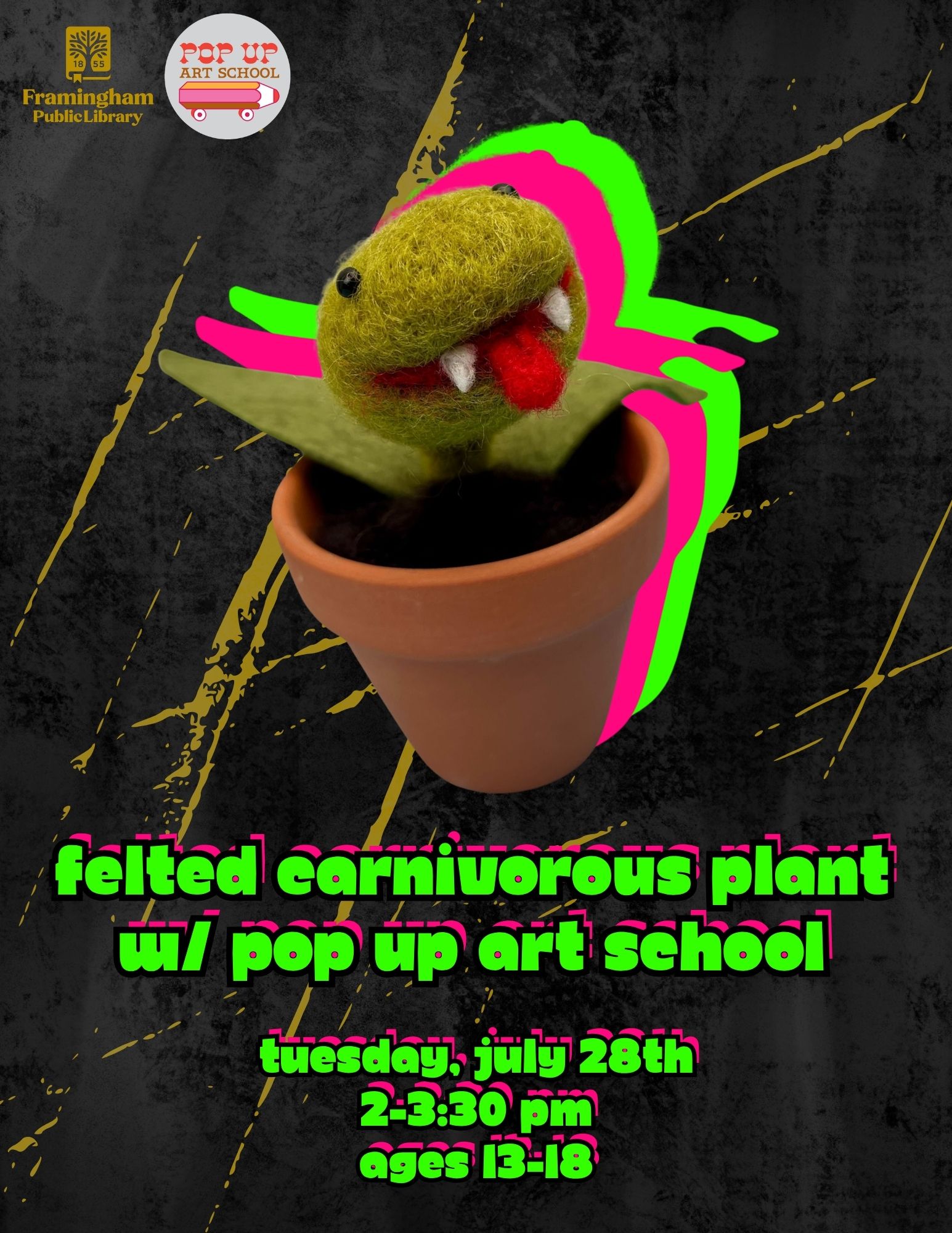 Felted Carnivorous Plant w/ Pop Up Art School thumbnail Photo