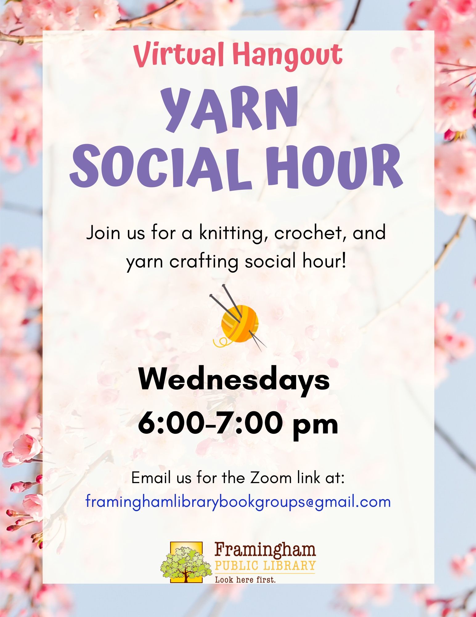 Yarn Social Hour: Virtual Hangout thumbnail Photo