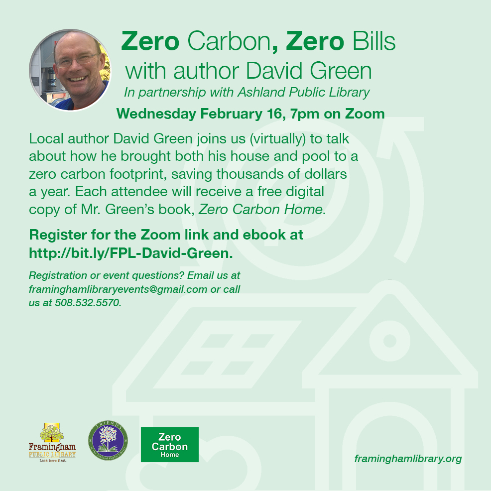 Zero Carbon, Zero Bills with author David Green thumbnail Photo
