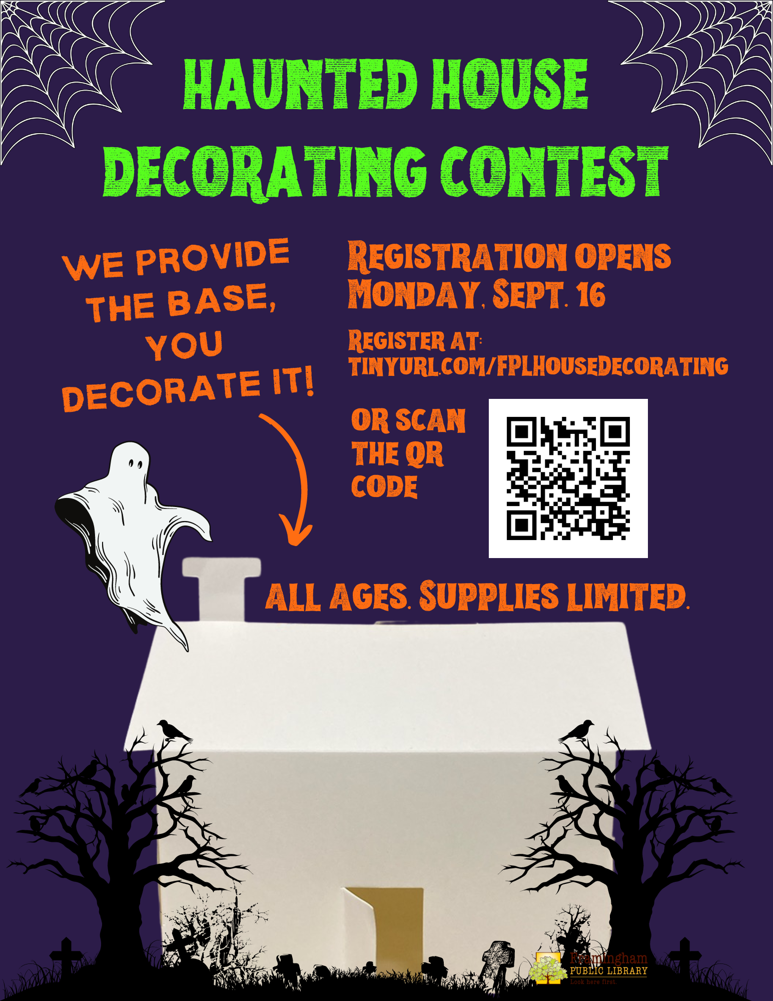 Haunted House Decorating Contest - Decorate Your House At The Library thumbnail Photo