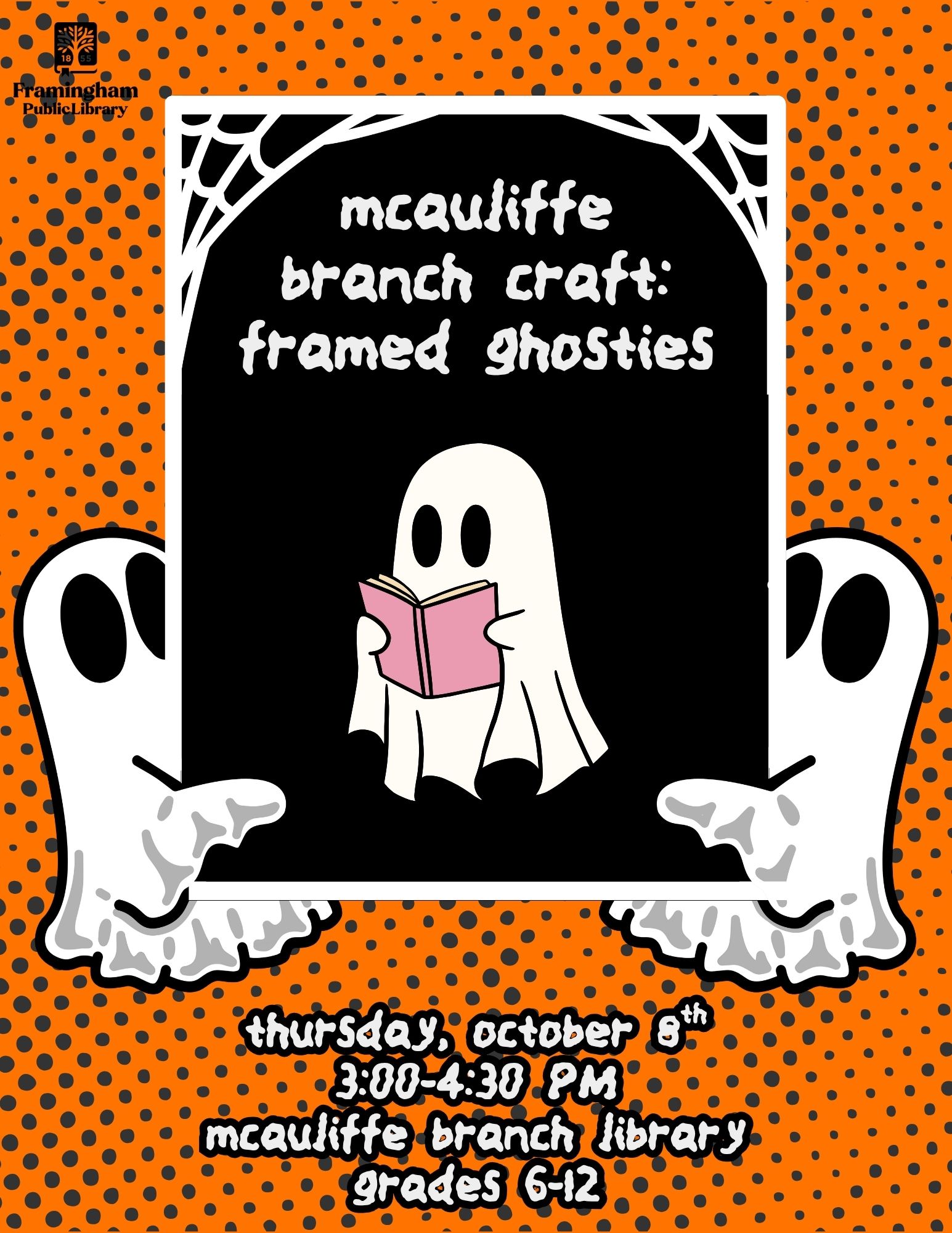 McAuliffe Branch Craft: Framed Ghosties thumbnail Photo