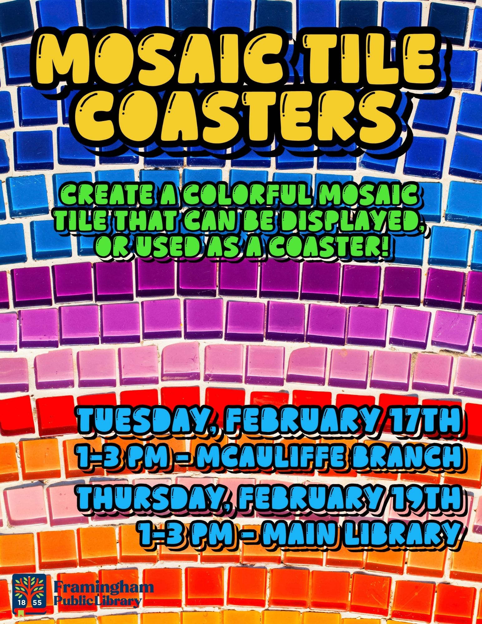 Vacation Week Craft: Mosaic Tiles (at McAuliffe Branch) thumbnail Photo