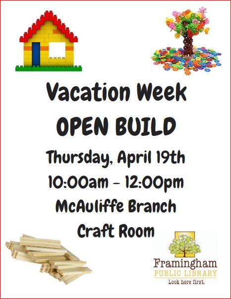 Vacation Week Open Build at McAuliffe thumbnail Photo