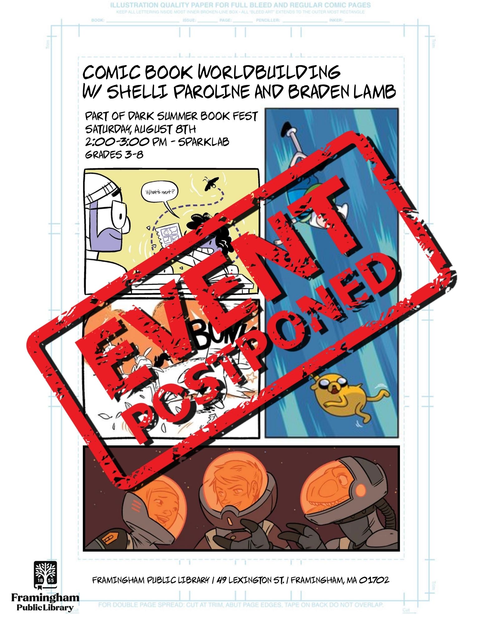 POSTPONED: Comic Book Worldbuilding w/ Shelli Paroline and Braden Lamb thumbnail Photo