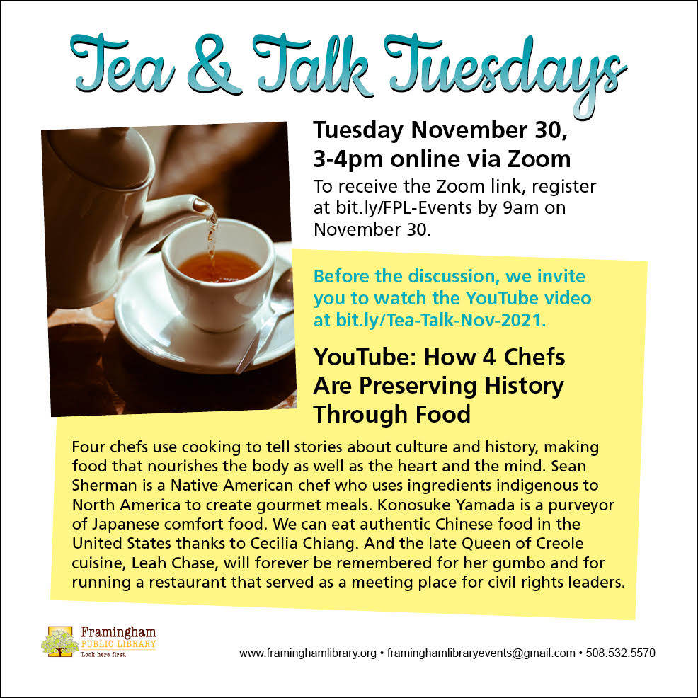 Tea & Talk: How 4 Chefs Are Preserving History Through Food thumbnail Photo