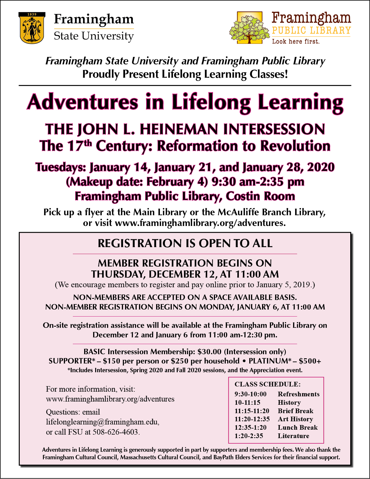 Adventures in Lifelong Learning: The John L. Heineman Intersession thumbnail Photo