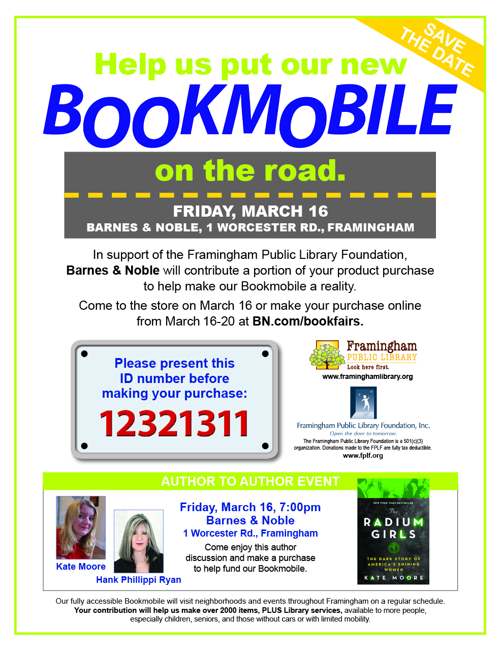 Special Fundraising Event at Barnes & Noble for the Bookmobile (extended through March 18!) thumbnail Photo