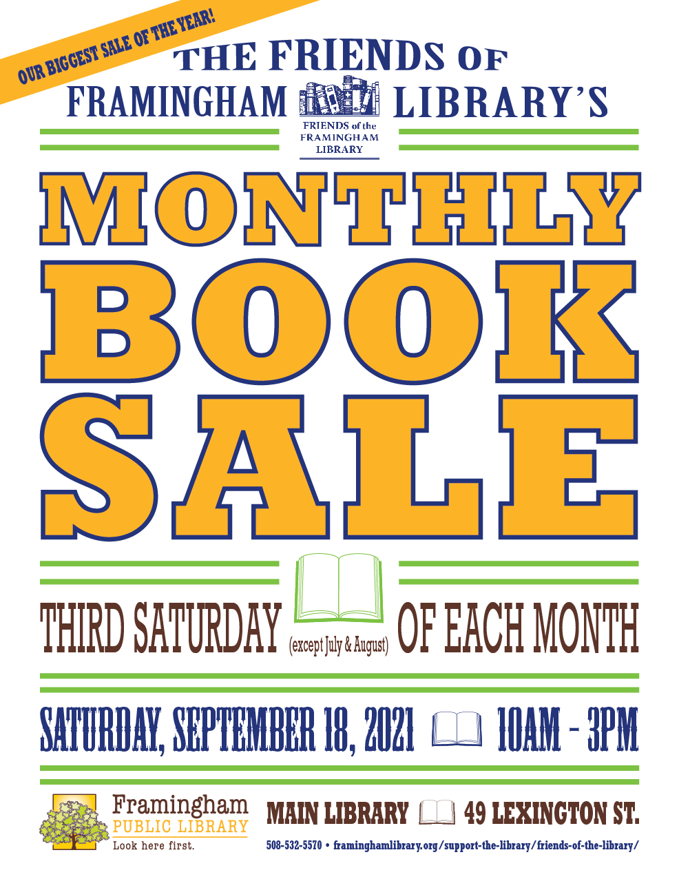 Friends of the Framingham Library Book Sale thumbnail Photo
