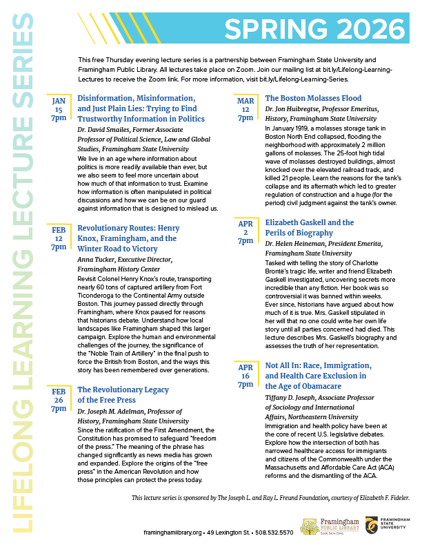 Lifelong Learning Lecture Series. Spring 2026.