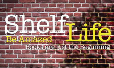 image of Shelf Life logo on a brick wall background