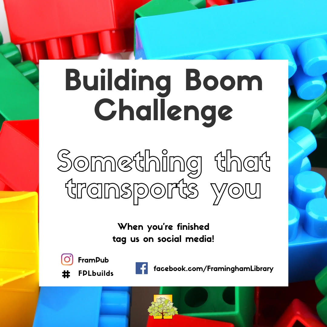 Building Boom Challenge text reads something that transports you
