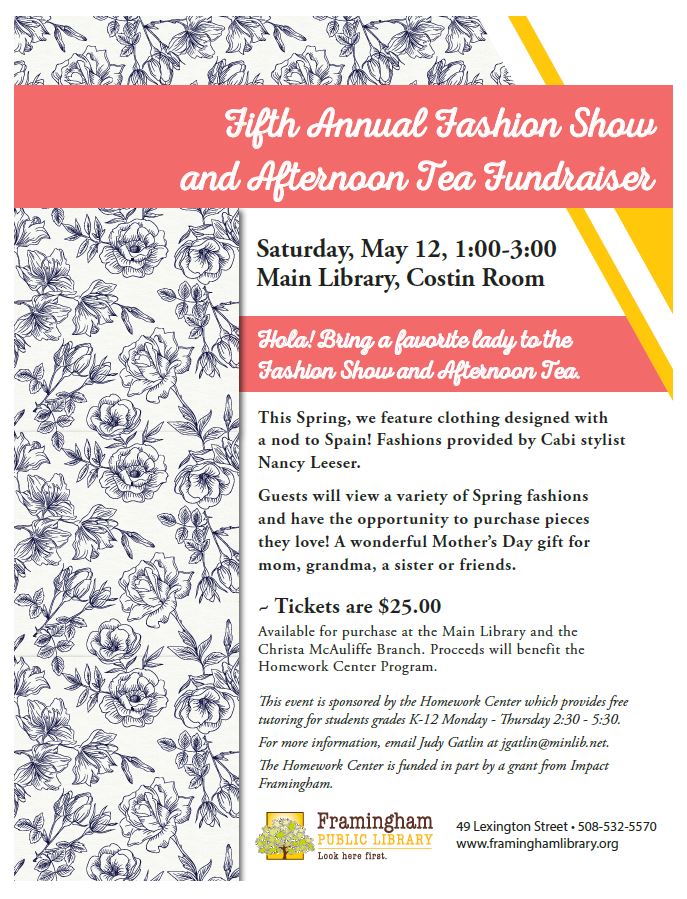 Fifth Annual Fashion Show and Afternoon Tea Fundraiser For The Homework Center thumbnail Photo